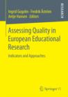 Image for Assessing Quality in European Educational Research: Indicators and Approaches