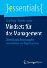 Image for Mindsets fur das Management : Uberblick und Bedeutung fur Unternehmen und Organisationen