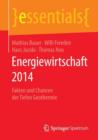 Image for Energiewirtschaft 2014 : Fakten und Chancen der Tiefen Geothermie