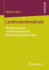 Image for Landesvaterdemokratie: Die Regierungsstile der Ministerprasidenten Bernhard Vogel und Kurt Beck