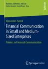 Image for Financial Communication in Small and Medium-Sized Enterprises: Patents in Financial Communication