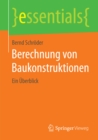 Image for Berechnung von Baukonstruktionen: Ein Uberblick