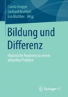 Image for Bildung und Differenz