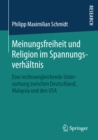 Image for Meinungsfreiheit und Religion im Spannungsverhaltnis: Eine rechtsvergleichende Untersuchung zwischen Deutschland, Malaysia und den USA