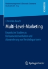 Image for Multi-Level-Marketing : Empirische Studien zu Konsumentenverhalten und Abwanderung von Vertriebspartnern