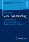 Image for Multi-Level-Marketing: Empirische Studien zu Konsumentenverhalten und Abwanderung von Vertriebspartnern