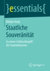 Image for Staatliche Souveranitat: Zu einem Schlusselbegriff der Staatsdiskussion