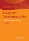 Image for Klassiker Der Sozialwissenschaften