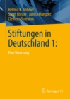 Image for Stiftungen in Deutschland 1: Eine Verortung