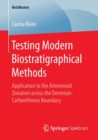 Image for Testing Modern Biostratigraphical Methods