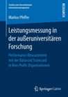 Image for Leistungsmessung in der außeruniversitaren Forschung