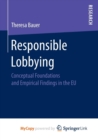 Image for Responsible Lobbying