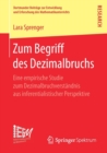 Image for Zum Begriff des Dezimalbruchs