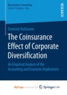 Image for The Coinsurance Effect of Corporate Diversification