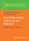 Image for Social-Media-Analyse - Mehr ALS Nur Eine Wordcloud : Hmd Best Paper Award 2016