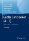 Image for Gabler Banklexikon (A – J) : Bank – Borse – Finanzierung