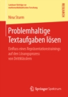 Image for Problemhaltige Textaufgaben Losen: Einfluss Eines Reprasentationstrainings Auf Den Losungsprozess Von Drittklasslern