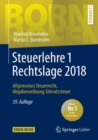 Image for Steuerlehre 1 Rechtslage 2018 : Allgemeines Steuerrecht, Abgabenordnung, Umsatzsteuer