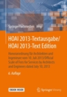 Image for HOAI 2013-Textausgabe/HOAI 2013-Text Edition