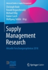 Image for Supply Management Research : Aktuelle Forschungsergebnisse 2018