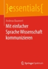 Image for Mit einfacher Sprache Wissenschaft kommunizieren