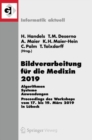 Image for Bildverarbeitung fur die Medizin 2019 : Algorithmen – Systeme – Anwendungen. Proceedings des Workshops vom 17. bis 19. Marz 2019 in Lubeck