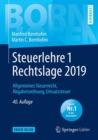 Image for Steuerlehre 1 Rechtslage 2019 : Allgemeines Steuerrecht, Abgabenordnung, Umsatzsteuer
