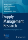 Image for Supply Management Research : Aktuelle Forschungsergebnisse 2019