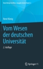 Image for Vom Wesen der deutschen Universitat