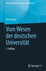 Image for Vom Wesen Der Deutschen Universitat