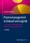 Image for Prozessmanagement in Einkauf Und Logistik: Instrumente Und Methoden Für Das Supply Chain Process Management