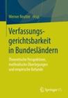 Image for Verfassungsgerichtsbarkeit in Bundeslandern