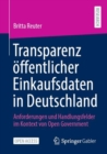 Image for Transparenz offentlicher Einkaufsdaten in Deutschland: Anforderungen und Handlungsfelder im Kontext von Open Government