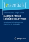 Image for Management Von Lieferanteninsolvenzen: Grundlagen, Hilfestellungen Und Checklisten Fur Den Einkauf