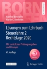 Image for Losungen zum Lehrbuch Steuerlehre 2 Rechtslage 2020