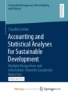 Image for Accounting and Statistical Analyses for Sustainable Development