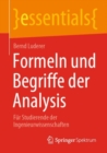 Image for Formeln und Begriffe der Analysis