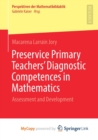 Image for Preservice Primary Teachers&#39; Diagnostic Competences in Mathematics