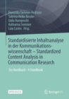 Image for Standardisierte Inhaltsanalyse in der Kommunikationswissenschaft – Standardized Content Analysis in Communication Research