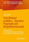 Image for Vom Wohnen erzahlen –  Narrative Pragmatik und Beispielhermeneutik