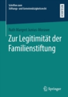 Image for Zur Legitimitat der Familienstiftung