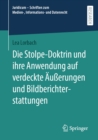 Image for Die Stolpe-Doktrin Und Ihre Anwendung Auf Verdeckte Auerungen Und Bildberichterstattungen