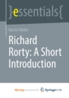 Image for Richard Rorty : A Short Introduction