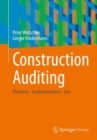 Image for Construction auditing  : planning - implementation - use