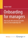 Image for Onboarding for managers
