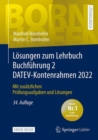 Image for Losungen zum Lehrbuch Buchfuhrung 2 DATEV-Kontenrahmen 2022