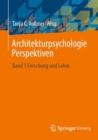 Image for Architekturpsychologie Perspektiven: Band 1 Forschung Und Lehre