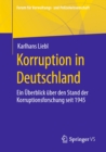Image for Korruption in Deutschland: Ein Uberblick Uber Den Stand Der Korruptionsforschung Seit 1945