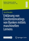 Image for Erklarung Von Emittentenratings Von Banken Mittels Maschinellen Lernens