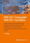 Image for HOAI 2021-Textausgabe/HOAI 2021-Text Edition